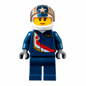Фигурка Lego 973pb2473 Jet Pilot Female City Airport air052 Б/У
