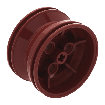 Колесо Lego Диск Technic Racing Small 3 Pin Holes 43.2mm D. x 26mm 41896 4567431 Dark Red Б/У - Retromagaz