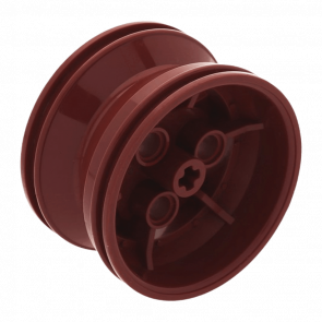 Колесо Lego Диск Technic Racing Small 3 Pin Holes 43.2mm D. x 26mm 41896 4567431 Dark Red Б/У