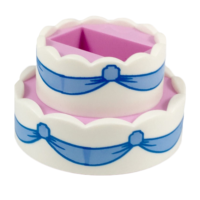 Їжа Lego Double Layer with White Icing and Bright Light Blue 35860pb01 6223877 Bright Pink Б/У - Retromagaz
