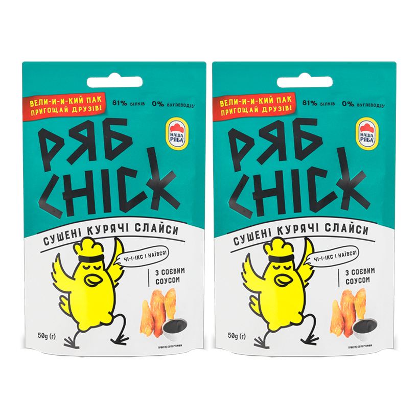 Набор Слайсы 2шт РябChick Куриные с Соевым Соусом 50g - Retromagaz