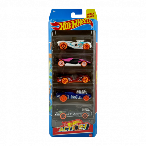 Машинка Базова Hot Wheels 16 Angels / Cyber Speeder / Electrack / Rodger Dodger / Rivited Track Action 1:64 HLY66 White 5шт