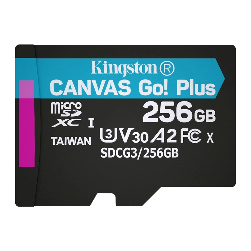 Карта Памяти Canvas Go! Plus UHS-I U3 V30 A2 + SD Adapter 256GB - Retromagaz