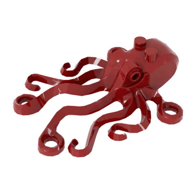 Фигурка Lego Вода Octopus Animals 6086 6447 4506995 6107178 Dark Red Б/У - Retromagaz