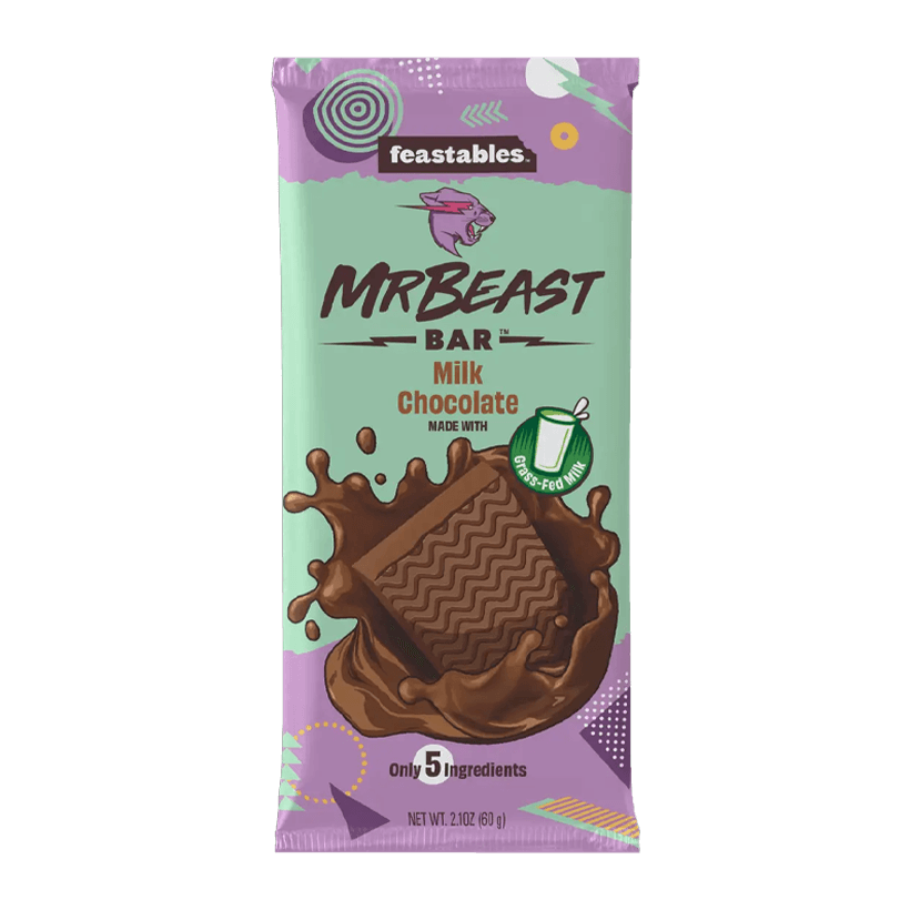Батончик MrBeast Feastables Молочний 35g - Retromagaz