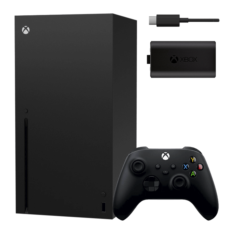 Набір Консоль Microsoft Xbox Series X 1TB Black Б/У  + Акумулятор Play and Charge Kit + Кабель USB Type-C Новий - Retromagaz
