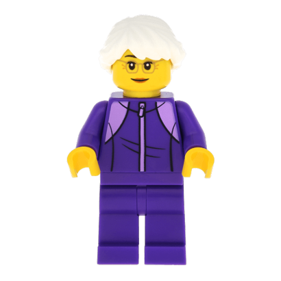 Фігурка Lego People 973pb3546 Grandmother Dark Purple Tracksuit City cty1024 1 Б/У - Retromagaz