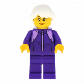 Фігурка Lego People 973pb3546 Grandmother Dark Purple Tracksuit City cty1024 1 Б/У