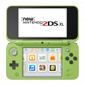 Консоль Nintendo 2DS XL New Minecraft - Creeper Limited Edition Модифицированная 32GB Green + 10 Встроенных Игр Б/У - Retromagaz