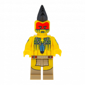 Фігурка Lego Collectible Minifigures Series 10 Tomahawk Warrior col149 Б/У Нормальний - Retromagaz