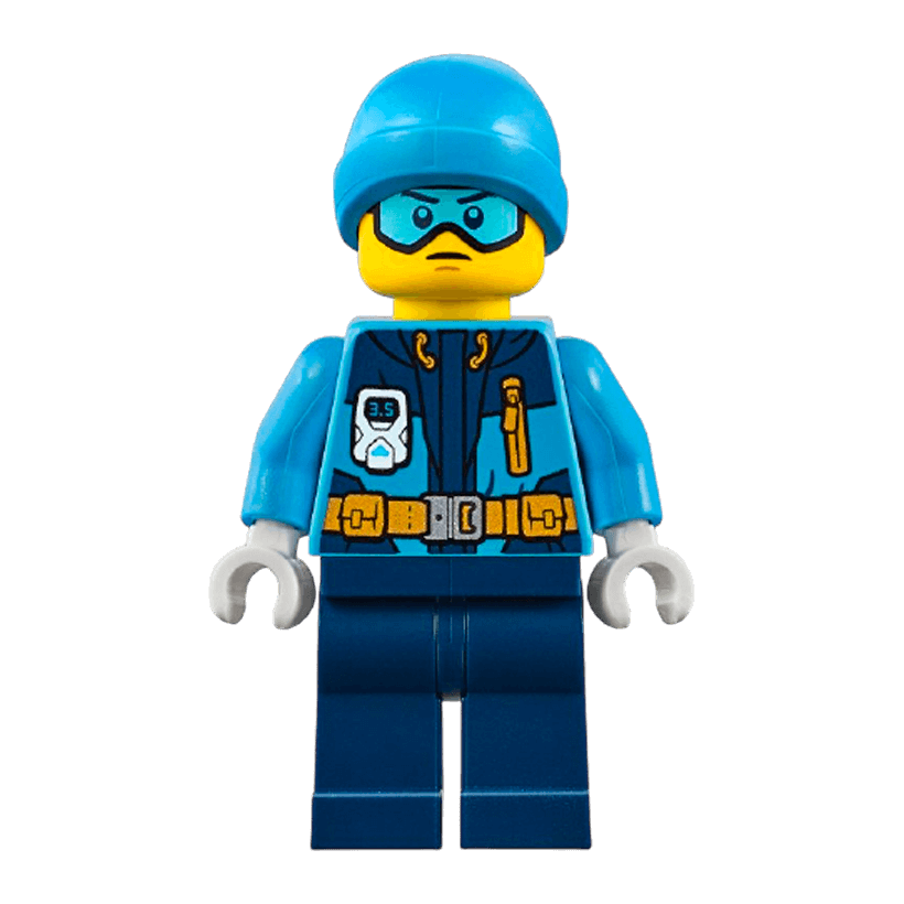 Фігурка Lego Arctic 973pb3142 Explorer Ski Beanie Hat City cty0903 Б/У - Retromagaz