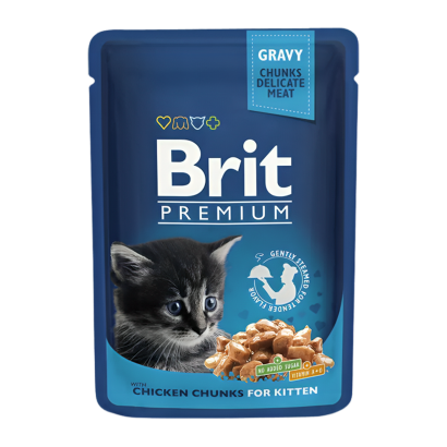 Влажный Корм Brit Premium Курица для Кошек 100g - Retromagaz