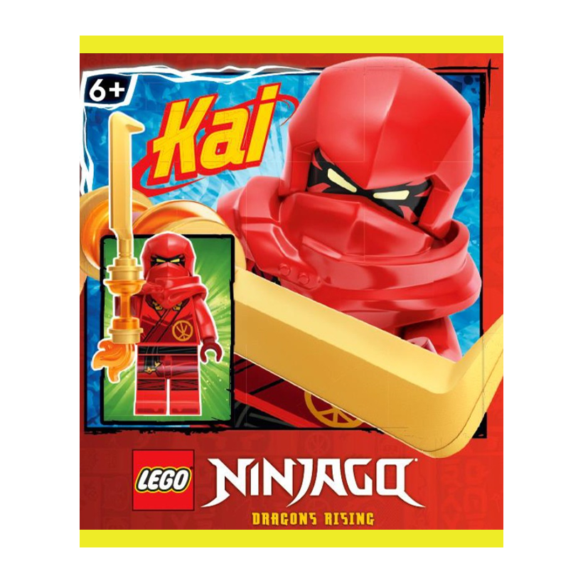 Конструктор Lego Фигурка Dragons Rising Season 1 Kai Paper Bag Ninjago 892308 njo0811 Новый - Retromagaz