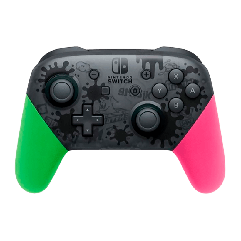 Геймпад Бездротовий Nintendo Switch Pro Controller Splatoon 2 Limited Edition Black Б/У - Retromagaz