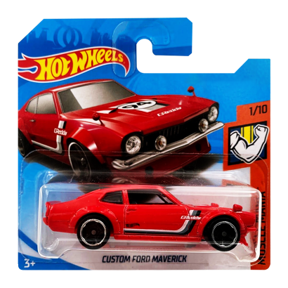 Машинка Базовая Hot Wheels Custom Ford Maverick Muscle Mania 1:64 FYD05 Red - Retromagaz