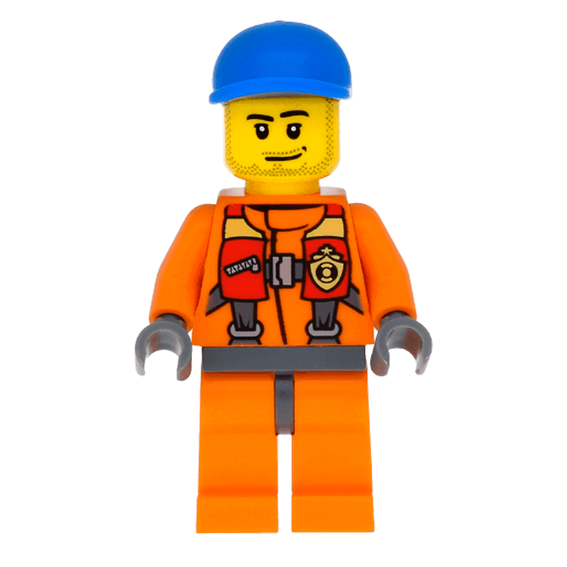 Фігурка Lego Coast Guard 973pb1437 Rescuer City cty0409 Б/У - Retromagaz