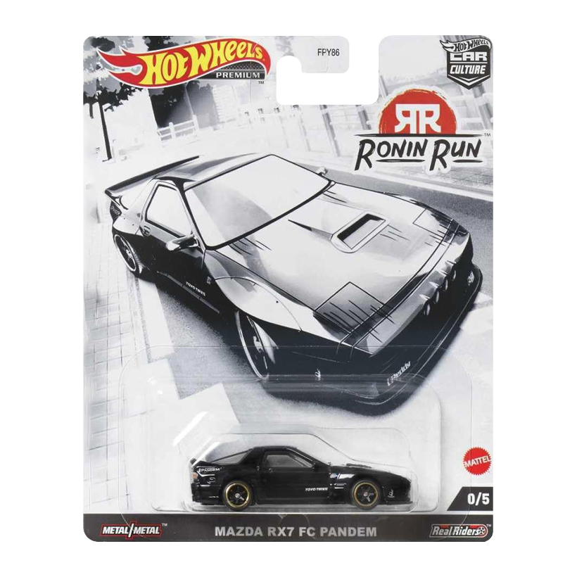 Машинка Premium Hot Wheels Mazda RX7 FC Pandem Chase AutoStrasse 1:64 HCK20 Black - Retromagaz