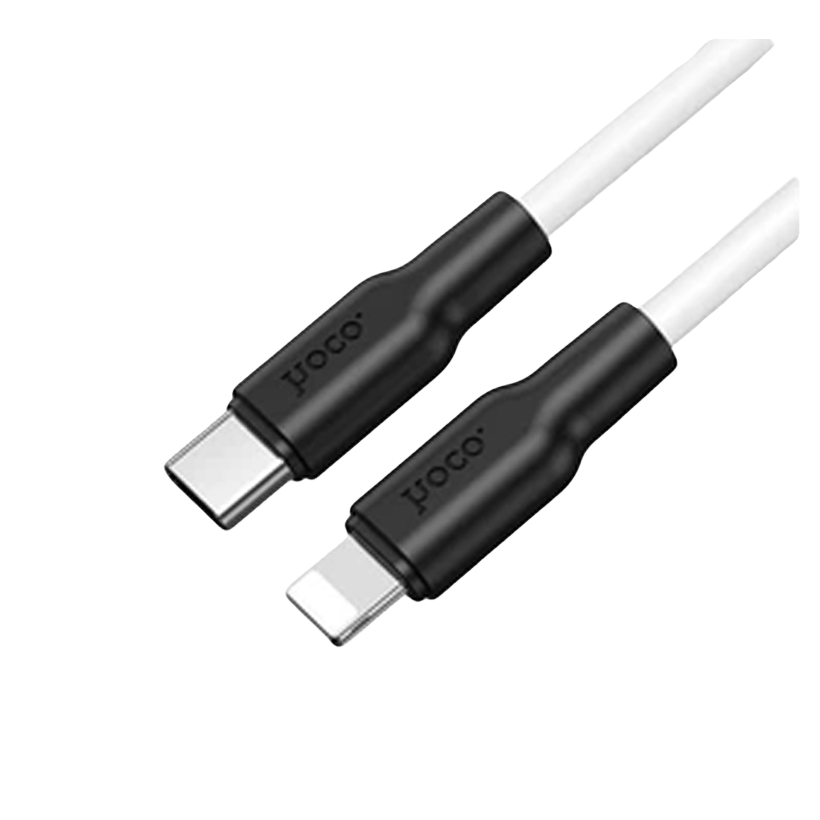 Кабель Hoco X21 Plus 3A 20W USB Type-C - Lightning White 1m - Retromagaz