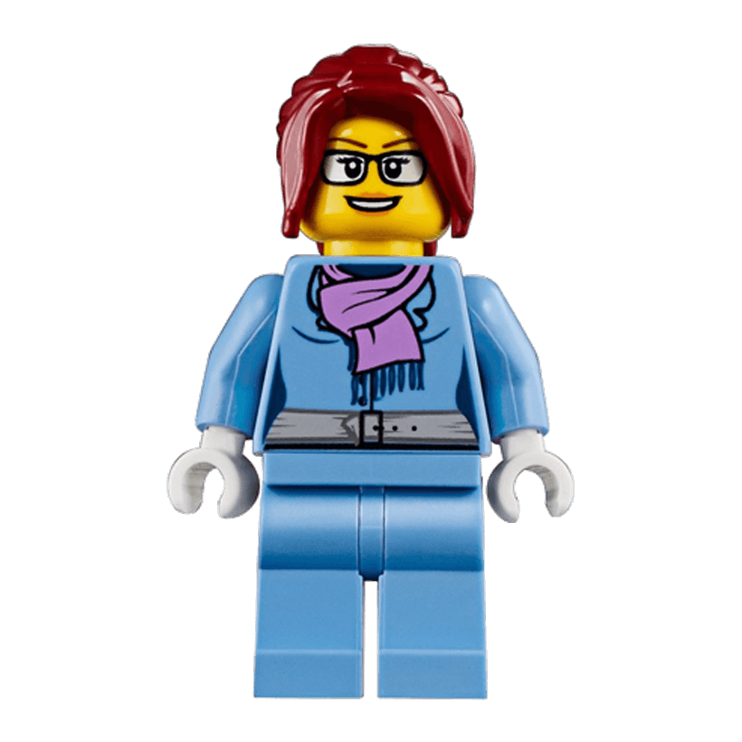 Фігурка Lego People 973pb0962 Winter Vacationer Female City twn317 1 Б/У - Retromagaz