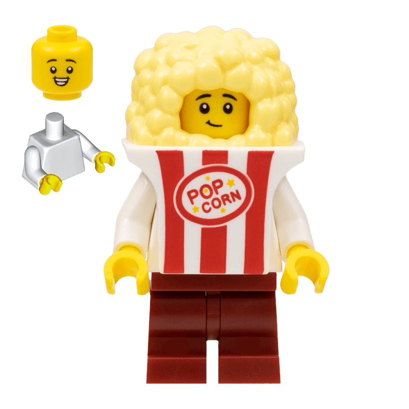 Фигурка Lego Series 23 Popcorn Costume Collectible Minifigures col23-7 col404 Б/У - Retromagaz