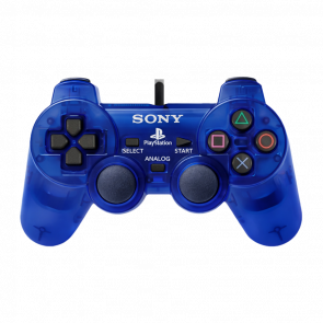 Геймпад Проводной Sony PlayStation 2 SCPH-10010 DualShock 2 Clear Ocean Blue Б/У - Retromagaz