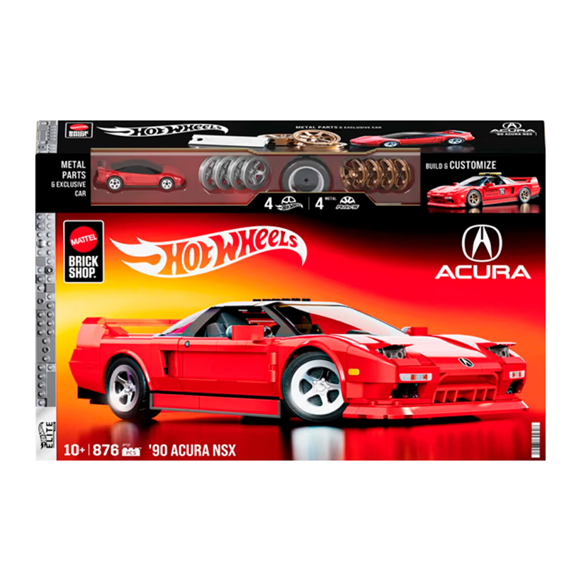 Конструктор Hot Wheels Brick Shop Acura NSX 876 деталей JFT17 Red - Retromagaz
