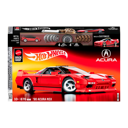 Конструктор Hot Wheels Brick Shop Acura NSX 876 деталей JFT17 Red - Retromagaz