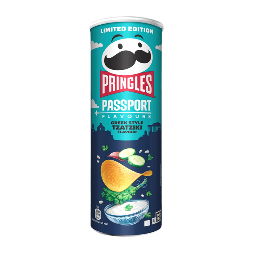 Чипсы Pringles Passport Flavours Greek Style Tzatziki 165g - Retromagaz
