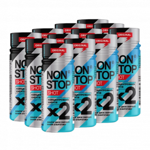 Набір Напій Енергетичний 12шт Non Stop Shot Original 60ml - Retromagaz