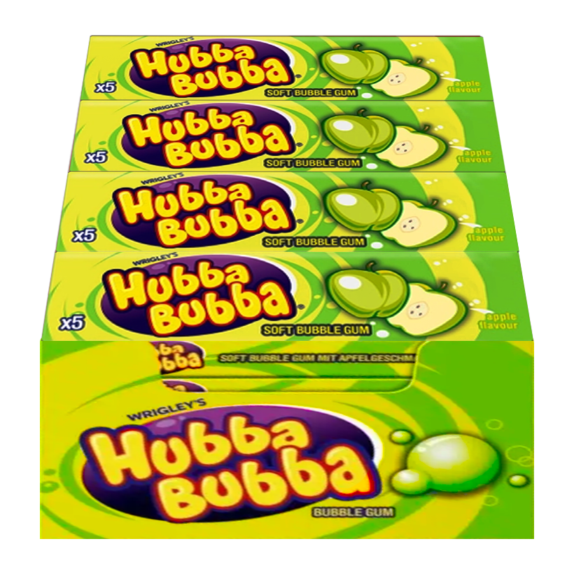 Набір Жувальна Гумка 20шт Hubba Bubba Apple 35g - Retromagaz