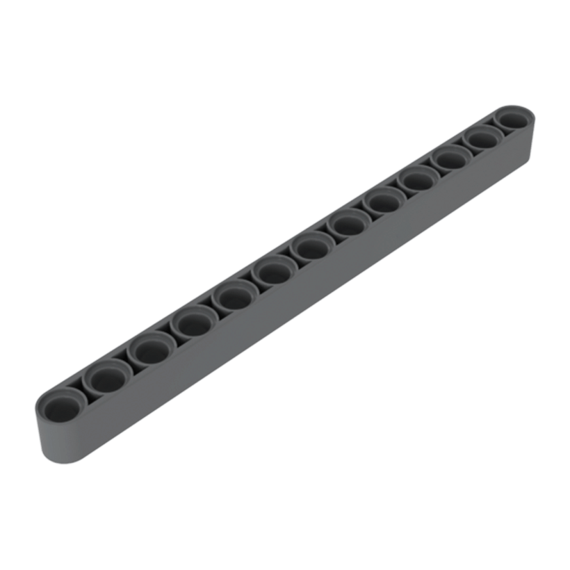 Technic 10шт Lego Балка Толстая Прямая 1 x 13 41239 32277 4156299 4522934 Light Bluish Grey Б/У - Retromagaz