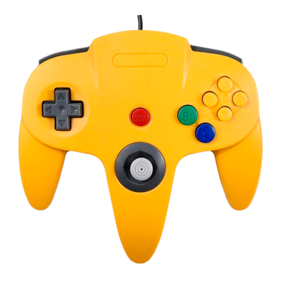 Геймпад Проводной Nintendo N64 NUS-005 Yellow 1.8m Б/У - Retromagaz
