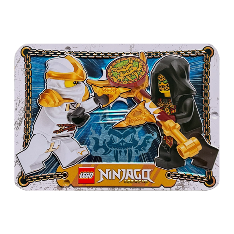 Конструктор Lego Фігурка Zane vs. Loyalist Leader Metal Box Ninjago L0002216 njo1024 njo1003 Новий - Retromagaz