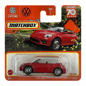 Машинка Велике Місто Matchbox 2019 Volkswagen Beetle Convertible Highway 1:64 HLD14 Red - Retromagaz