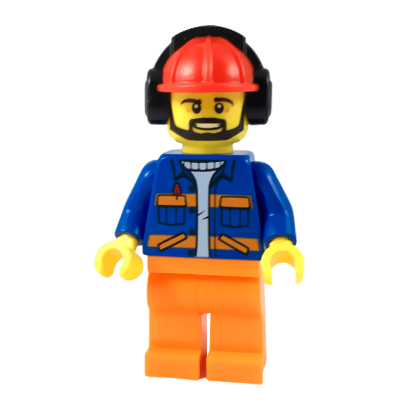 Lego Фигурка City Construction Разнорабочий 4 cty0949 1 Ориг Б/У Н - Retromagaz