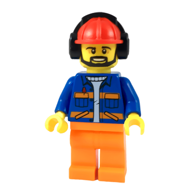 Lego Фигурка City Construction Разнорабочий 4 cty0949 1 Ориг Б/У Н - Retromagaz