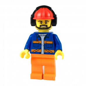 Lego Фигурка City Construction Разнорабочий 4 cty0949 1 Ориг Б/У Н