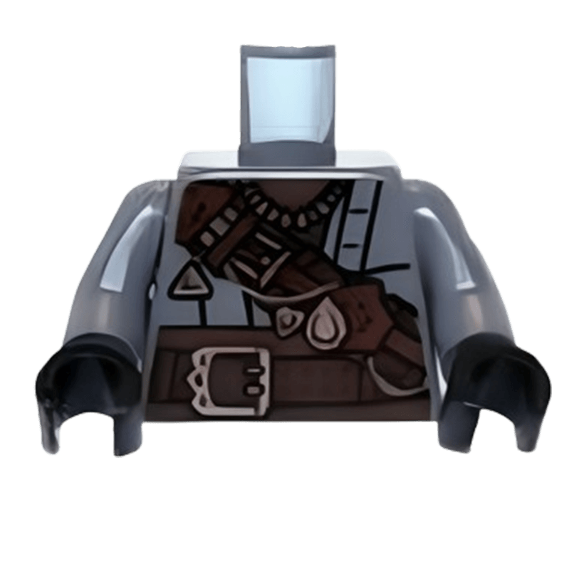 Туловище Lego Lord of the Rings Lord of the Rings Brown Strap Pirate of Umbar Films 973pb1445c01 lor067 6043148 Dark Bluish Grey Новый - Retromagaz