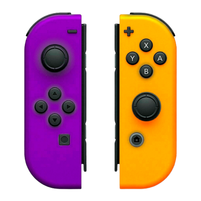 Контроллеры Беспроводной Nintendo Switch Joy-Con Neon Purple Neon Orange Б/У - Retromagaz