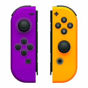 Контролери Бездротовий Nintendo Switch Joy-Con Neon Purple Neon Orange Б/У - Retromagaz