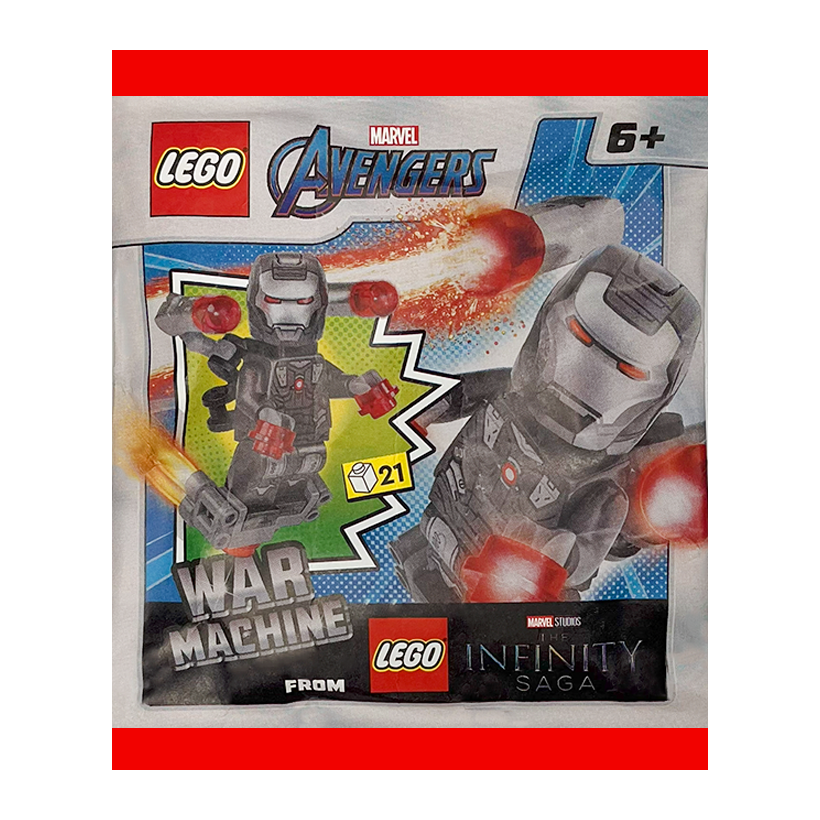 Конструктор Lego Фигурка The Infinity Saga War Machine Paper Bag Super Heroes 242502 Новый - Retromagaz