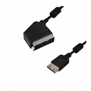 Кабель Sega Dreamcast MK-55161 SCART RGB Europe - AV Multi Out Black 1.8m Б/У - Retromagaz