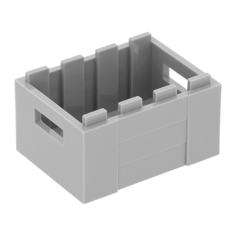 Емкость Lego Crate 2/3 3 x 4 x 1 30150 6108560 Light Bluish Grey Б/У - Retromagaz