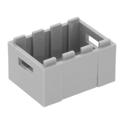 Емкость Lego 3 x 4 x 1 Crate 2/3 30150 6108560 Light Bluish Grey 2шт Б/У Хороший - Retromagaz