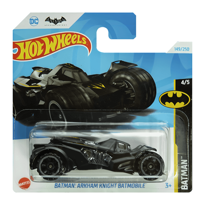 Машинка Базовая Hot Wheels Batman: Arkham Knight Batmobile Batman 1:64 HTB22 Black - Retromagaz