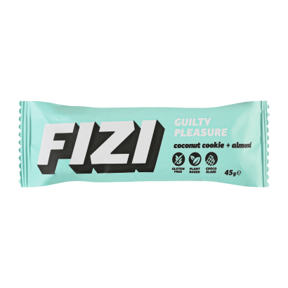 Батончик Fizi Шоколадный Guilty Pleasure Coconut Cookie & Almond 45g - Retromagaz