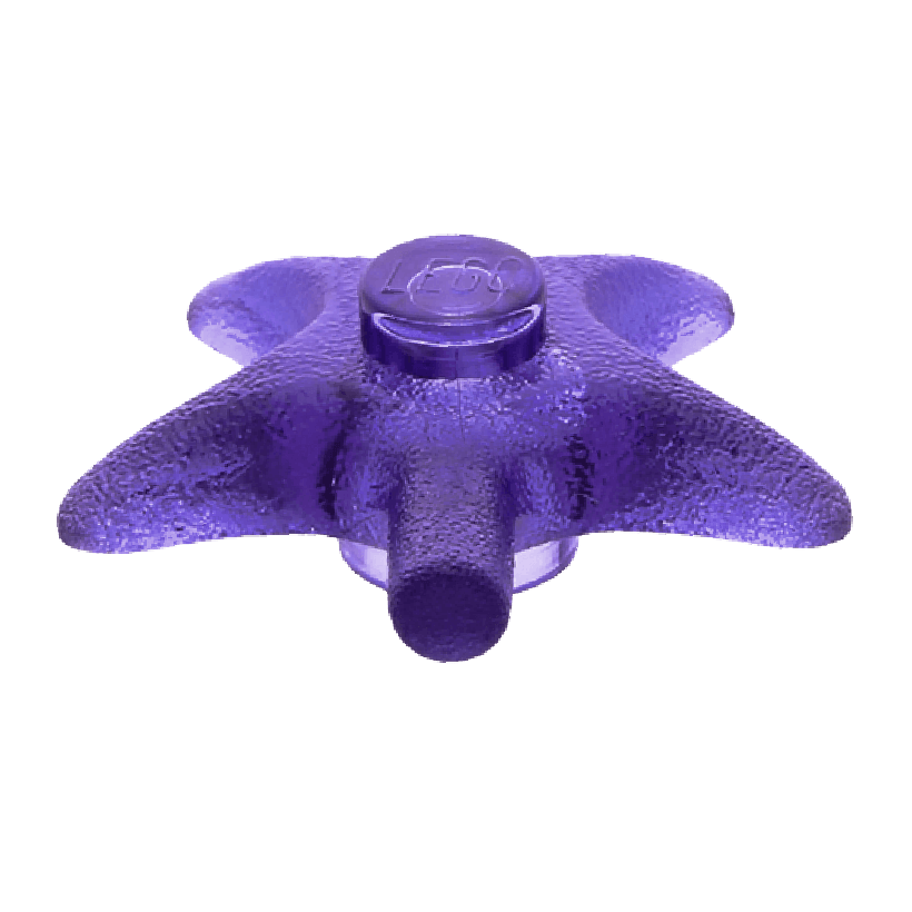 Фигурка Lego Вода Starfish Sea Star Animals x112 33122 1 4239123 6056460 Trans-Purple Б/У - Retromagaz