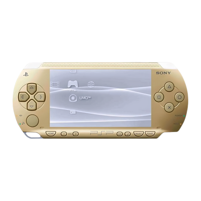 Консоль Sony PlayStation Portable PSP-1ххх Модифицированная 32GB Gold + 5 Встроенных Игр Б/У - Retromagaz