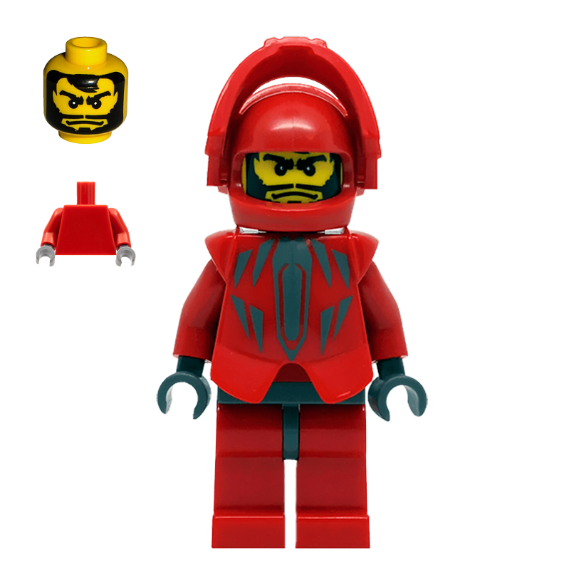 Фігурка Lego Knights Kingdom II Santis Red Torso Castle cas259 Б/У - Retromagaz