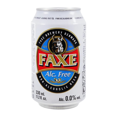 Пиво Безалкогольне Faxe Free Світле 0% 330ml - Retromagaz